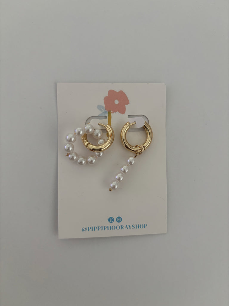 Gold and Pearl Earrings